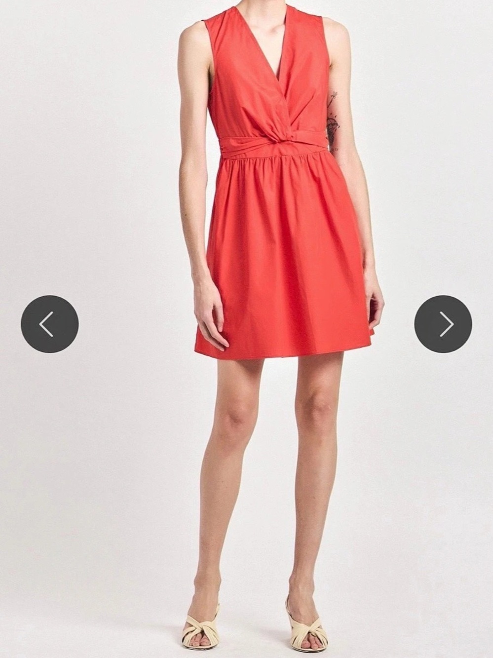 Derek Lam 10 Crosby Nulla Twist Front Mini Dress Size 2 NWT